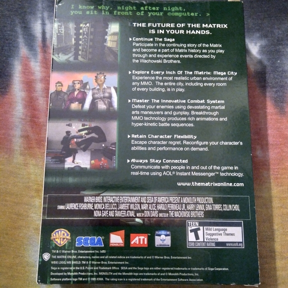 The Matrix Online CD-ROM PC Game Sealed - Picture 5 of 6